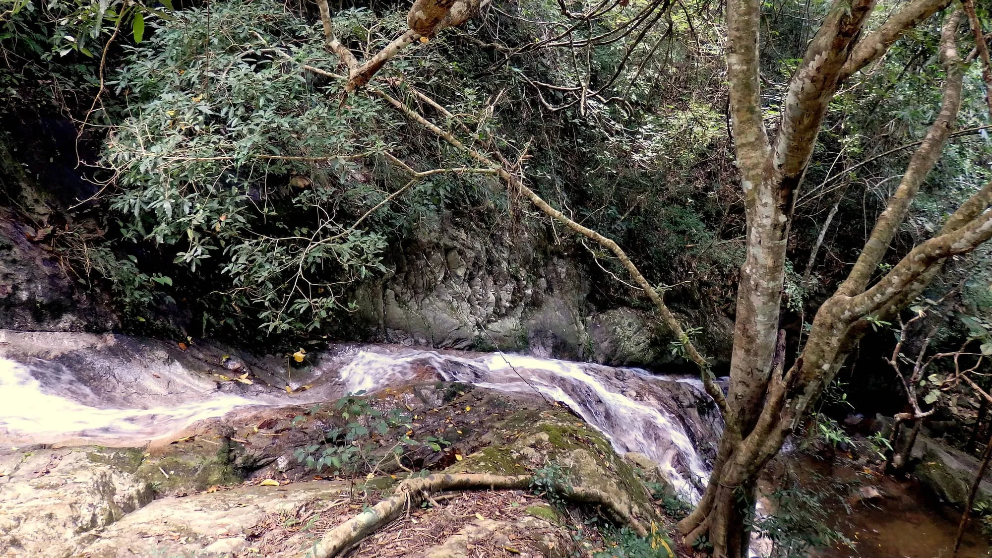 The waterfall at Mae Kampong